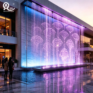 Fontaine à eau numérique programmable Water Crown avec projection multimédia sur écran LED pour la décoration de centres commerciaux et de mariages - Product Image 4