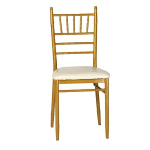 เก้าอี้แต่งงานคลาสสิกโมเดิร์นวินเทจเฟอร์นิเจอร์ออกแบบใหม่ทองหรูหรารับประทานอาหารเก้าอี้แต่งงานล่าสุด