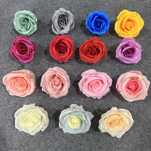 ดอกกุหลาบผ้าไหมขนาดใหญ่แบบเดี่ยว DIY สำหรับตกแต่งผม อุปกรณ์ประกอบฉากถ่ายภาพงานแต่งงาน - Product Image 2