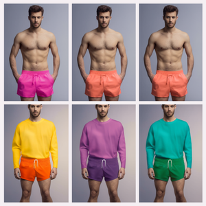 กางเกงขาสั้นผ้าฝ้ายโพลีเอสเตอร์สำหรับผู้ชายกางเกงขาสั้นลำลองสำหรับผู้ชายกางเกงขาสั้นผ้าฝ้ายโพลีเอสเตอร์ผูกเชือกกลางแจ้งโลโก้ออกแบบได้ตามต้องการ - Product Image 5