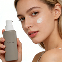 Nouvelle bouteille pompe sans air de luxe vide pour soins de la peau, 30ml 50ml 100ml 120ml, emballage cosmétique mat recyclable