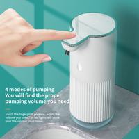 Distributeur de savon mousse automatique à capteur, 360 ml, ABS blanc/noir, pour comptoir, écologique, moderne, hôtel, cuisine, salle de bain, intelligent