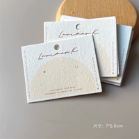 Cartes à boucles d'oreilles personnalisées imprimées en couleur, en papier d'art, faible MOQ, avec logo pour emballage de bijoux