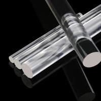 LANDU High Glossy 20mm Cast Polypropylène Acrylique Rod Plexiglas Pipe Bar Colorful Fluorescent Glow Neon Lucite Rod