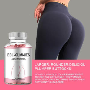 Жевательные конфеты с пробиотиками и витаминами для увеличения ягодиц и поддержки иммунитета для женщин, 60 веганских жевательных конфет для взрослых - Product Image 3
