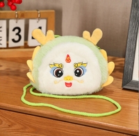 Portefeuille Dragon du Zodiaque, Peluche Dragon, Petite Pochette Porte-Monnaie Porte-Bonheur