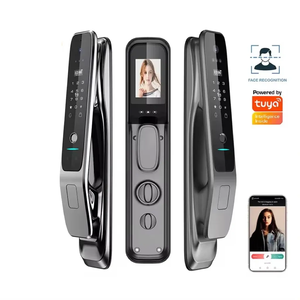 Bảo mật cao không dây tự động tuya <span class=keywords><strong>Wifi</strong></span> mật khẩu vân tay 3D mặt ID thông minh khóa cửa với máy ảnh - Product Image 1