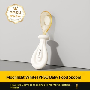 Productos para Bebés al por Mayor, Vajilla Infantil de PPSU sin BPA, Juego de Cubiertos de Dibujos Animados con Tenedor y Cuchara para Niños - Product Image 5