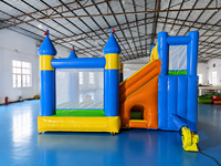 Château gonflable commercial JIALE en PVC avec toboggan, idéal pour la location événementielle, avec souffleur inclus, installation facile, taille personnalisable