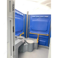 Toilettes mobiles de chantier de construction de maisons portables de toilettes préfabriquées pour personnes handicapées