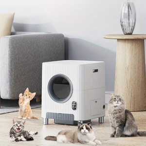 Tuya ứng dụng điều khiển vật nuôi thông minh Mèo xả rác hộp 8L công suất lớn thông minh tự động tự làm sạch tự động mèo nhà vệ sinh - Product Image 3