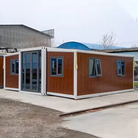 Vente en gros de maison conteneur pliable de 2 à 3 pièces design industriel extensible à double aile pour les entrepôts en Chine
