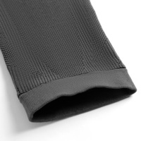 Manchons de compression antidérapants noirs de haute qualité avec logo personnalisé, 15-20 mmHg, pour mollets, chaussettes de compression d'extérieur pour usage quotidien anti-varices