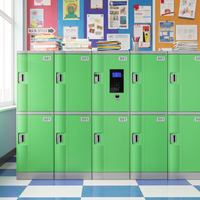 Meilleures ventes : Casier électronique intelligent en plastique ABS pour vêtements scolaires, vestiaire et armoire, avec serrure électronique
