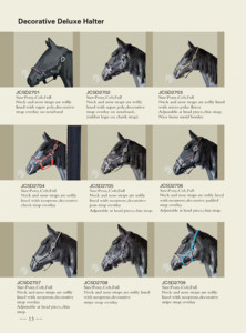 Horse <strong>Halter</strong> Deluxe <strong>Halter</strong> With <strong>Satin</strong> and Crystal Equestrian Saddlery - Product Image 5