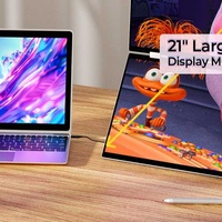 Portatile doppio triplo Touch Monitor pieghevole impilato schermo per Laptop Extender compatibile USB-C Android Windows IPS nuovo capacitivo