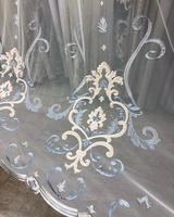 Xc-rideaux transparents brodés, nouvelle collection