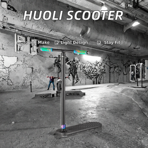 Patinete de Aluminio JIT con Plataforma de Espuma, Altura de Barra Ajustable y Ruedas Antivuelco para Adultos, Práctica de Trucos y Ejercicio - Product Image 3