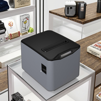 Imprimante thermique de bureau 3 pouces 203 DPI 180 mm/s Machine à autocollants 80mm Interface de réception USB Imprimante de codes à barres d'étiquettes