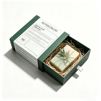 Boîte cadeau personnalisée avec logo imprimé, boîte rigide en papier de luxe pour produits de soin de la peau et savons, avec intérieur personnalisé