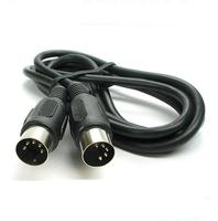 Câble audio double mâle DIN5P 5 broches, gaine PVC, pour équipement de beauté, câblage d'atomiseur, 1 mètre, fil de cuivre nu
