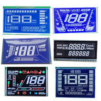 Harga Terbaik Kualitas Tinggi Jiarui Custom Segment TN Tipe Mobil Motor Sepeda Ebike LCD Speedometer Odometer Layar Digital Putih