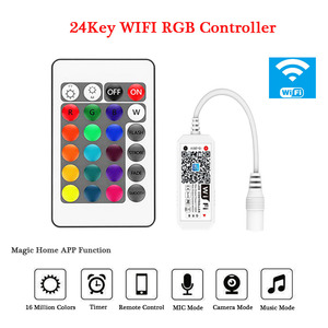Thông minh Wifi RGB Strip điều khiển bởi ma thuật nhà tương thích với Alexa Google App cho 2835 5050 RGB RGBW Đèn <span class=keywords><strong>Led</strong></span> - Product Image 4