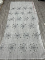 Voile européen Floral Luxe Broderie Voilage Rideau Tissu pour le Salon Textile Maison Broderie Tulle Fenêtre Tissu