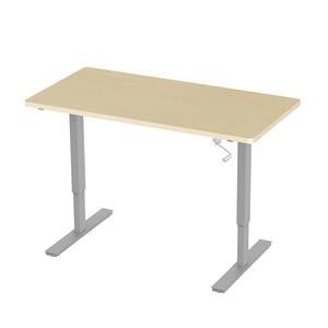 Bureau de travail moderne à commande manuelle, table de bureau réglable en hauteur, bureau pour ordinateur portable - Product Image 1