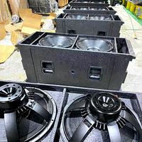 PAKLAM Pro Caisson de basses amplifié 18 pouces pour intérieur/extérieur avec basses Line Array Modèle RS-218 Puissance crête 2400W pour événements en direct