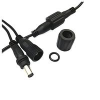 Connecteur d'alimentation CC étanche, câble à 2 broches, raccordement circulaire à vis, prise mâle-femelle en ligne, étanchéité IP67 pour LED extérieures