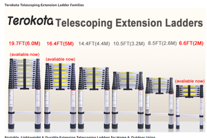 Échelle télescopique professionnelle Simple Chelle Pliabke, 9 marches, en aluminium, conforme à la norme EN131 - Product Image 4