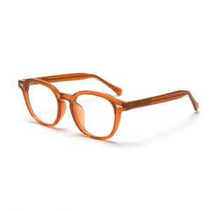 Cổ điển Retro Kính quang học khung cho unisex kính theo toa nhỏ Vòng Kính TR 90 Kính mắt Matte Trắng lentes - Product Image 5