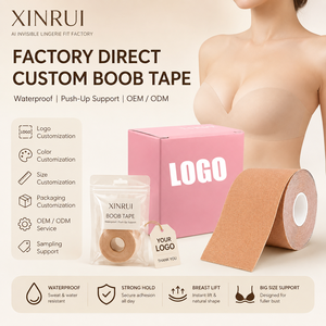 Bande adhésive réutilisable en coton et élasthanne pour femmes, bande push-up pour lifter les seins - Product Image 1