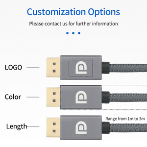 Ult-đoàn kết 2m <span class=keywords><strong>Displayport</strong></span> Cáp 1.4 hỗ trợ 2K 165Hz 4K 144Hz 8K 60Hz dp để dp <span class=keywords><strong>Displayport</strong></span> cáp cho máy tính để bàn Màn hình hiển thị màn hình - Product Image 6