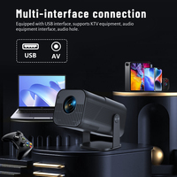 Proyector de Cine en Casa con Pantalla de 200 Lúmenes, Proyector de Películas Full HD con Pantalla LCD de 2.69 Pulgadas y Enfoque Motorizado