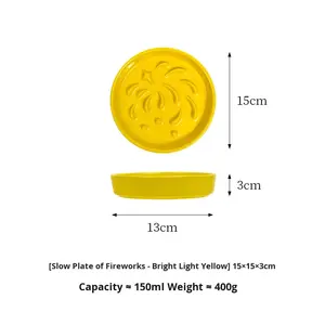 Ciotola e Piatto in Ceramica da 6 Pollici per Alimentazione Lenta per Gatti e Cani Multicolore per un'Alimentazione Sana di Cani Piccoli Medi e Grandi - Product Image 6