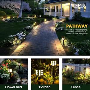Lámpara Solar LED para Jardín, Resistente al Agua, con Estaca para Tierra, Iluminación Exterior para Camino, Césped, Patio, con 12 Luces - Product Image 6