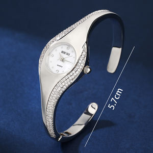 013598 montres pour femmes AAA cubique Zircon éléments cristal Bracelet montre pour mariage fête bijoux de mode fabriqués avec la vente en gros - Product Image 4