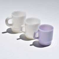 Großhandel kunden spezifische 240ml/400ml Becher Logo Jade Glas Kaffeetassen anpassbare leere Jade Glas becher