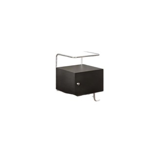 Minimalist Nightstand White Metal Top <b>Storage</b> Cabinet Bedroom <b>Side</b> <b>Table</b> - Product Image 5