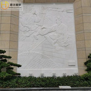 Escultura Hahua, Relieve en Piedra, Tallado de Figuras Antiguas de Estilo Chino, Mural Artístico de Pared - Product Image 4