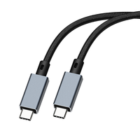 Câble USB 4 240W 40 Gbps à charge rapide 48V 5A pour ordinateur portable, station d'accueil, moniteur, SSD, puce E-Marker, tressé en nylon