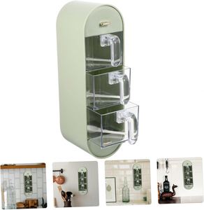Kitchen 5 Compartment Seasoning Storage Boxes Set Plastic Seasoning <b>Box</b> Set Wall-Mounted Spice <b>Box</b> - Product Image 3