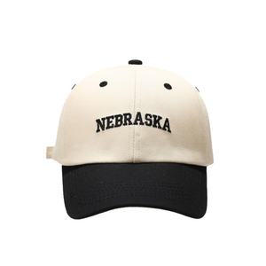 American Style Two-Tone Letter Design Baseball <b>Cap</b> for Men <b>Women</b> Duckbill Face Slimming Street Hip-hop Sun Hat Trendy Common - Product Image 3