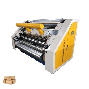 Ligne de production de carton papier sans doigts B C <span class=keywords><strong>E</strong></span> F Machine ondulé<span class=keywords><strong>e</strong></span> à rouleau ondulé à simple face - Product Image 1