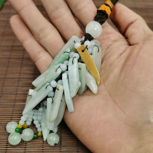 मायनमार एक लेवल जेड बुने नई कार लटकाने वाली सजावट जेड पेरेंट क्राफ्ट फैक्ट्री थोक - Product Image 3