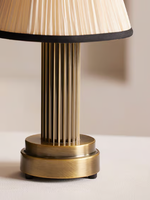 Lampe de table en laiton antique