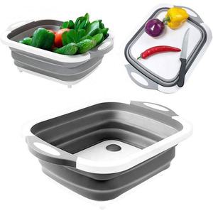 Preço de Fábrica: Bandeja Cesto Dobrável 2 em 1 Multifuncional Ecológica de Plástico para Cozinha de Verão - Product Image 6