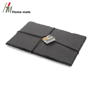 Planches à fromage et à desserts modernes en <span class=keywords><strong>ardoise</strong></span>, 30x22cm, éco-responsables, bords coupés à la main, collection Pro pour apéritifs - Product Image 1